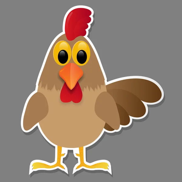 Rooster. Vector illustration. — Stock Vector