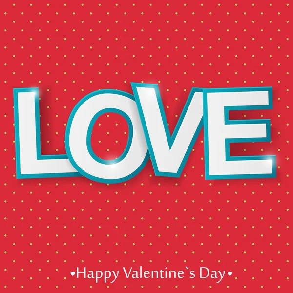 Valentines Day card. — Stock Vector