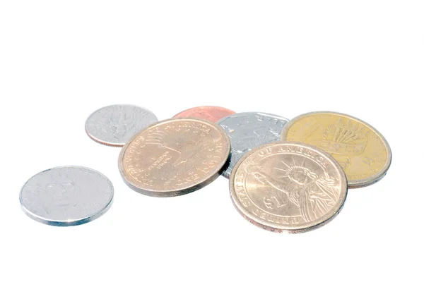 Dollar Coins — Stock Photo, Image