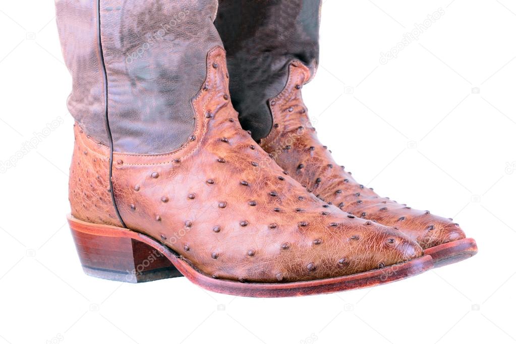 Ostrich Leather Boots