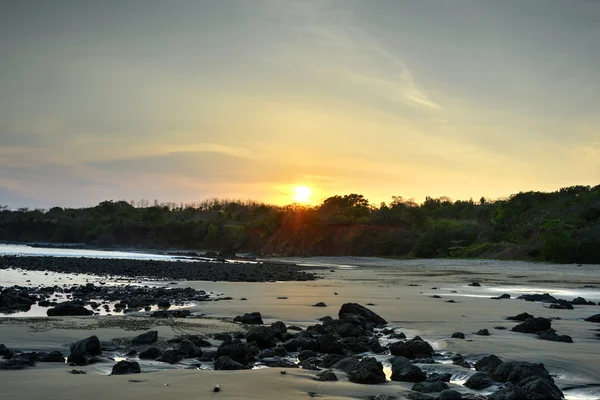 Strandsolnedgång — Stockfoto