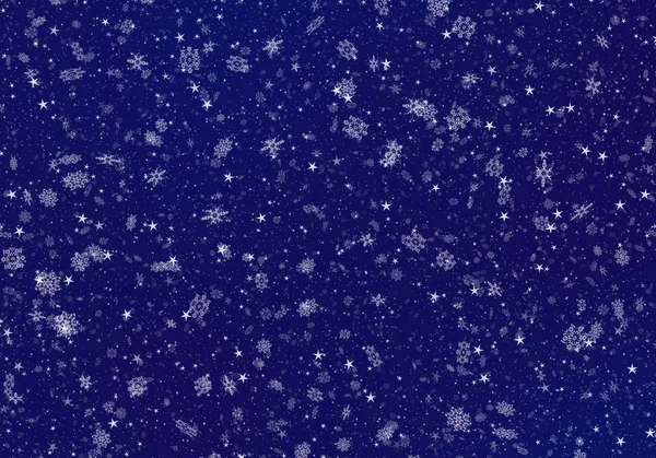 snowfall and stars backgrounds of evening time