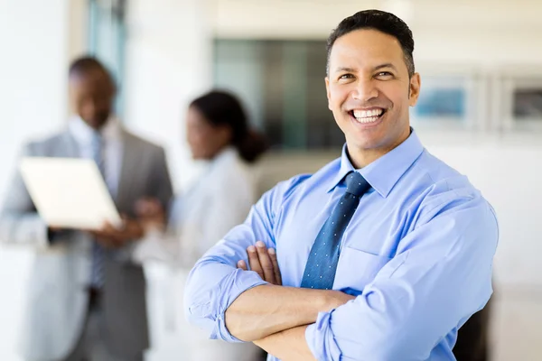 Knap corporate werknemer Rechtenvrije Stockfoto's