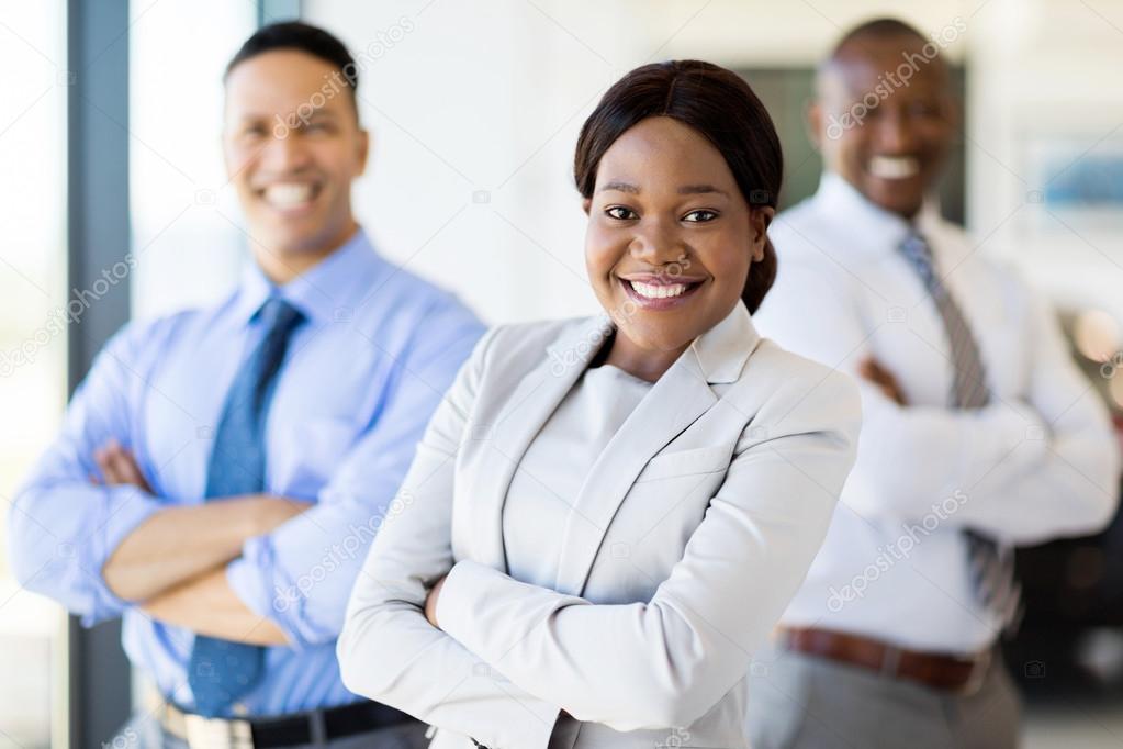 multiracial business team