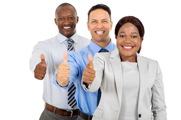 multiracial business team