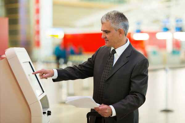 Business traveller at airport