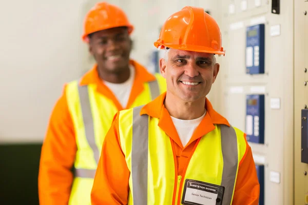 Técnico con colega — Foto de Stock