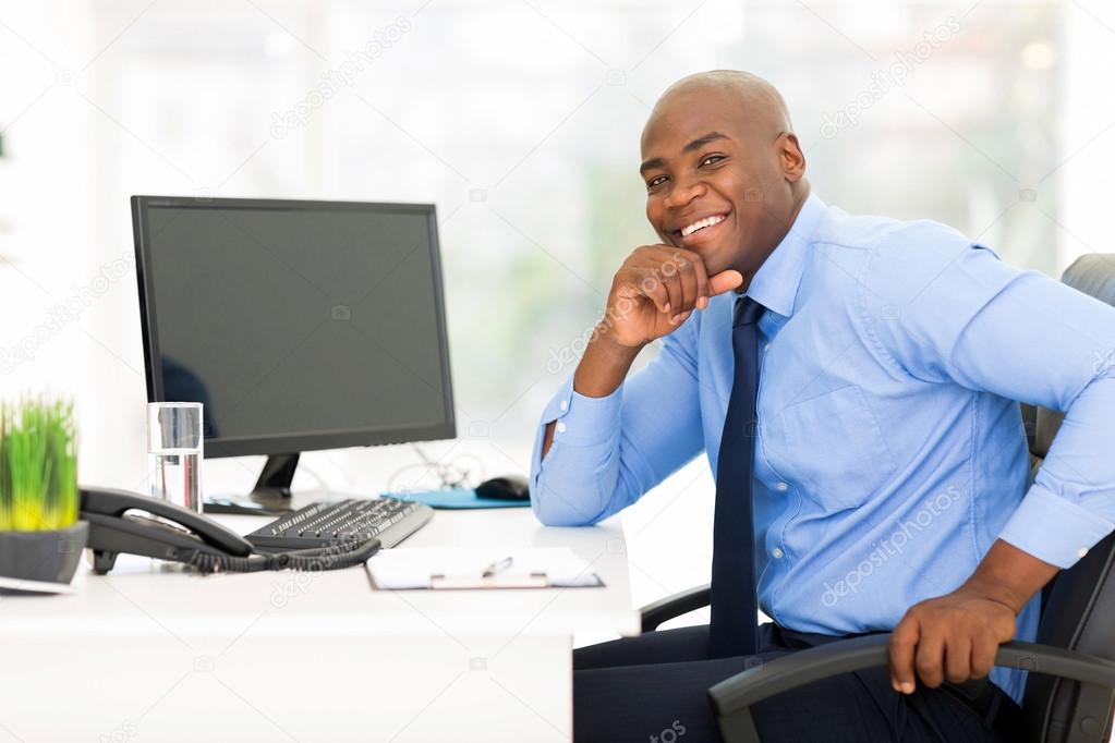 Young african-american businessman