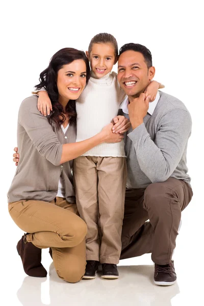 Bambina con i suoi genitori — Foto Stock