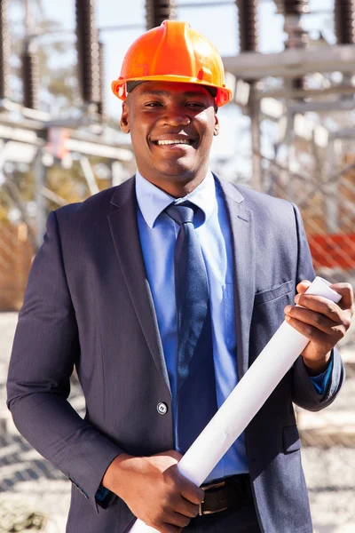 アフリカの電力会社マネージャー — ストック写真