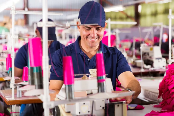 Manliga textil arbetare — Stockfoto