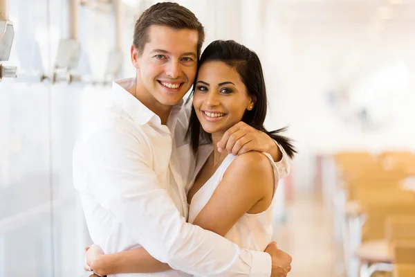 Happy embracing couple — Stock Photo, Image