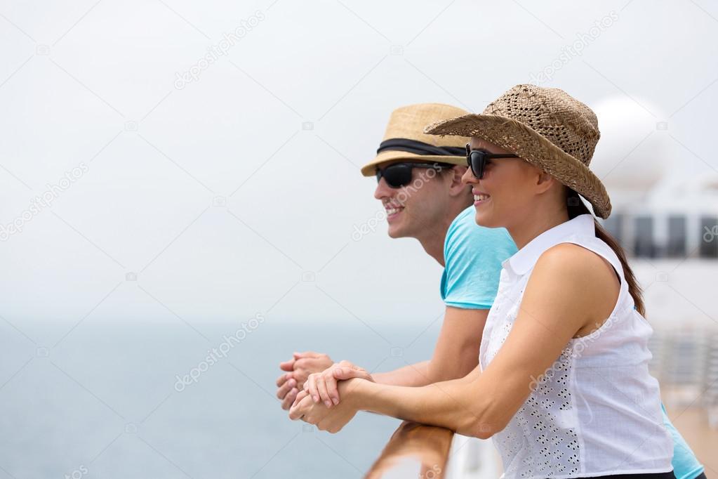 Couple on cruise vacation