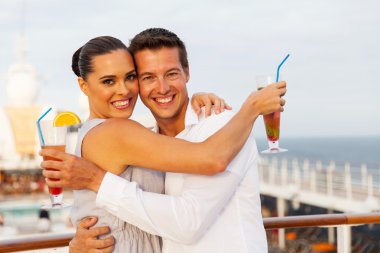 Cruise gezisi eğleniyor Çift