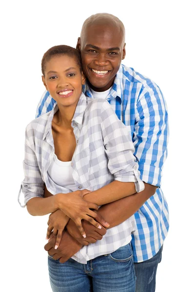 Африканская пара улыбается — стоковое фото