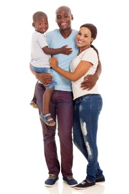 Afro-Amerikan aile poz