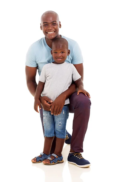 Man and little boy posing — Stock Photo, Image