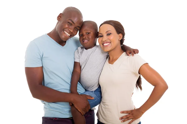 Amerikaanse familie glimlachen — Stockfoto