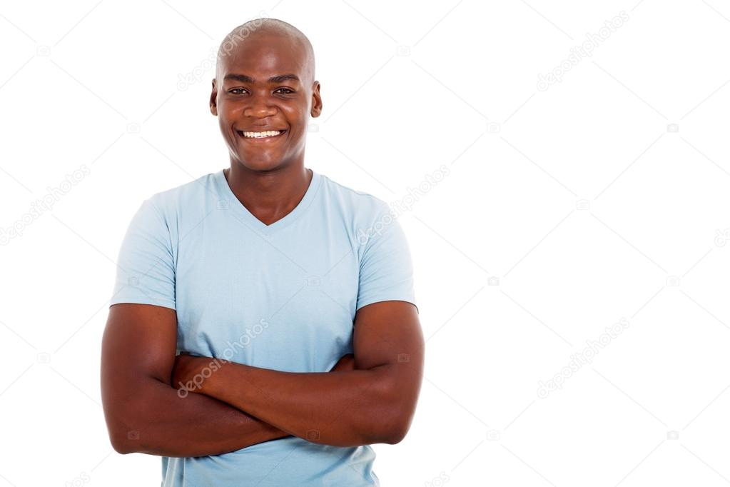 African american man posing