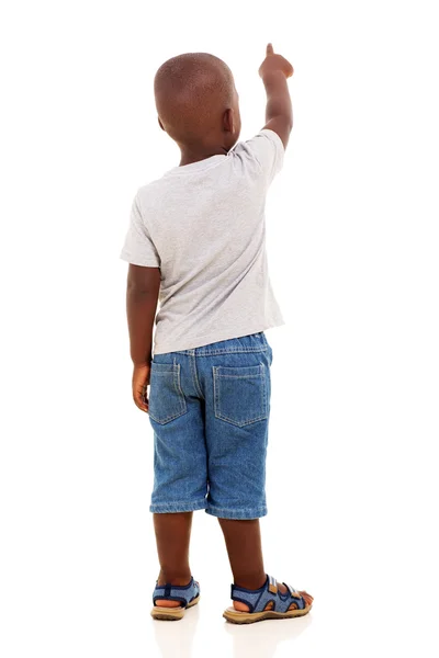 Little african boy pointing — Stock Photo, Image