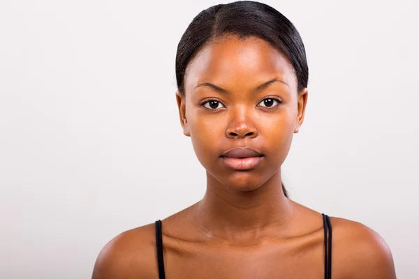 African girl without makeup — Stock Photo, Image