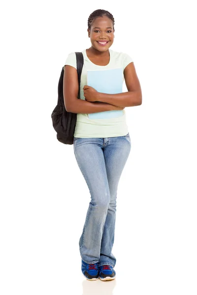 Vrouwelijke zwarte college student — Stockfoto