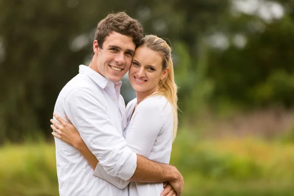 Young couple hugging Stock Image