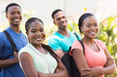 afro Amerikan Üniversitesi öğrenci grubu