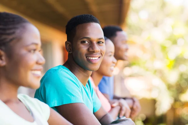 College boy med sällskap — Stockfoto