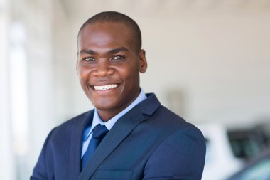 Afrika kökenli Amerikalı işadamı yakın çekim