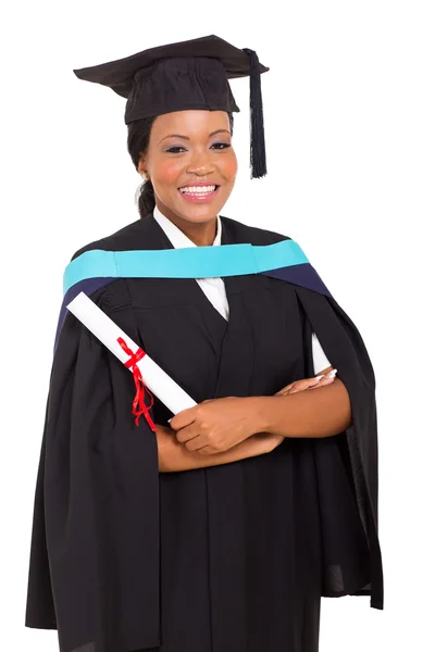 Female african graduate — Stock Photo, Image