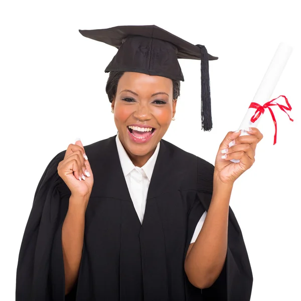 Afro-americano estudante de pós-graduação — Fotografia de Stock