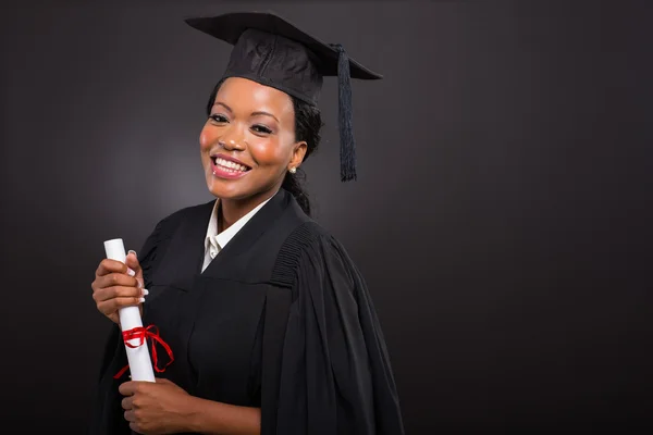 Afrikanischer Hochschulabsolvent — Stockfoto