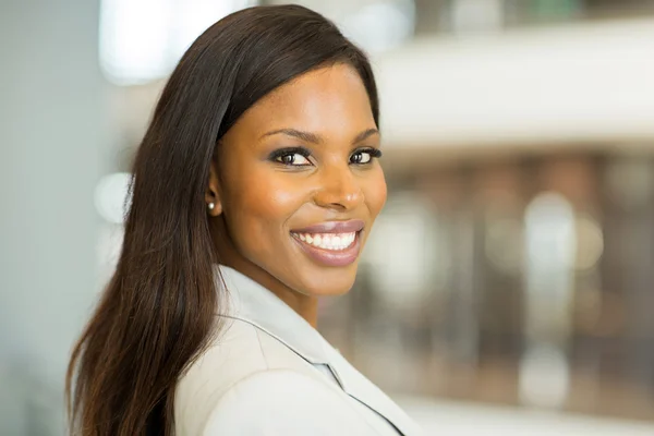 African american businesswoman close up portrait — Stock Photo, Image