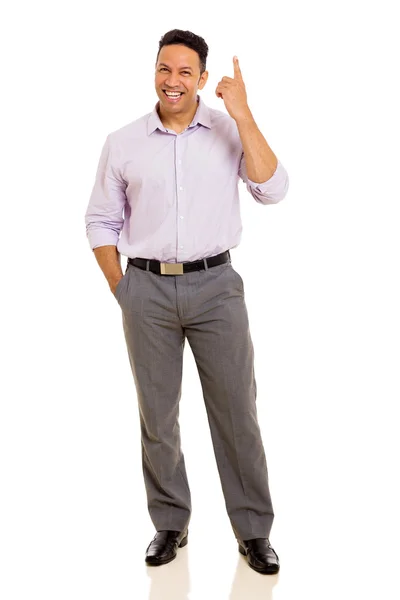 Businessman pointing up — Stock Photo, Image