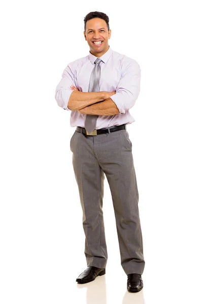 Mature man with arms crossed — Stock Photo, Image