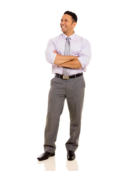 Mature business man with arms folded — Stock Photo, Image
