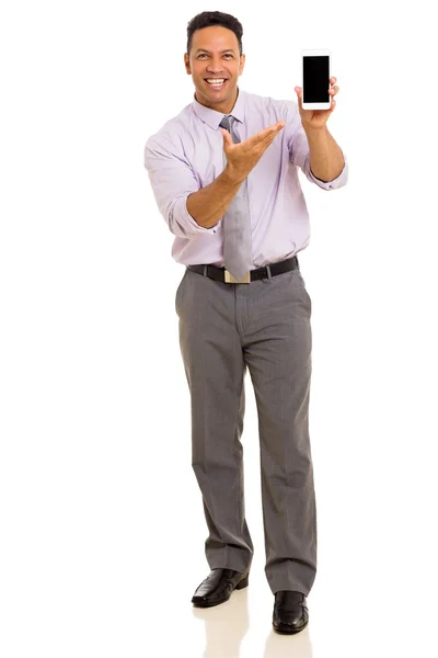 Man presenting smart phone — Stock Photo, Image
