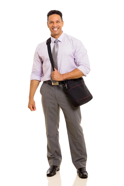 Mid age businessman carrying bag — Stock Photo, Image