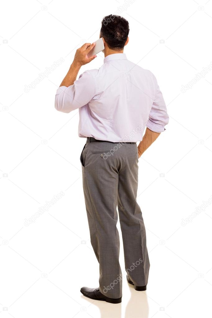 Man talking on cell phone