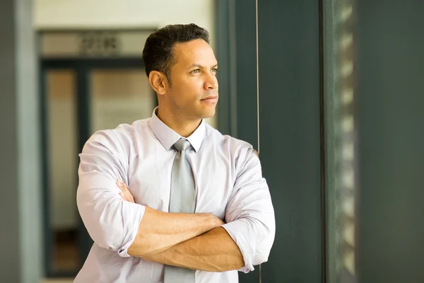 Thoughtful mature businessman — Stock Photo, Image