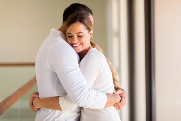 Romantic couple hugging — Stock Photo, Image