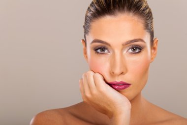 muhteşem makyaj kadınla