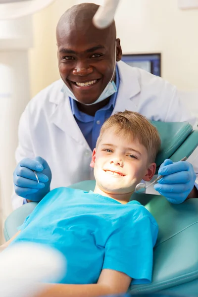 Patient getting dental treatment — Stock Photo, Image