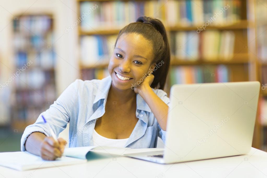 college student using laptop