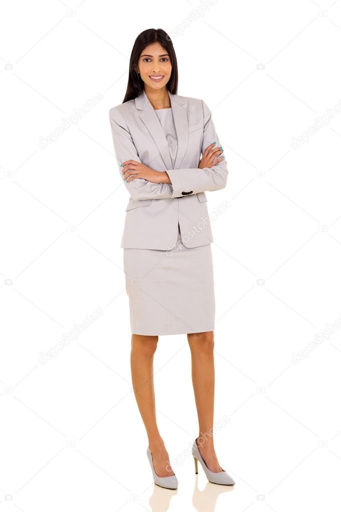 young indian businesswoman posing