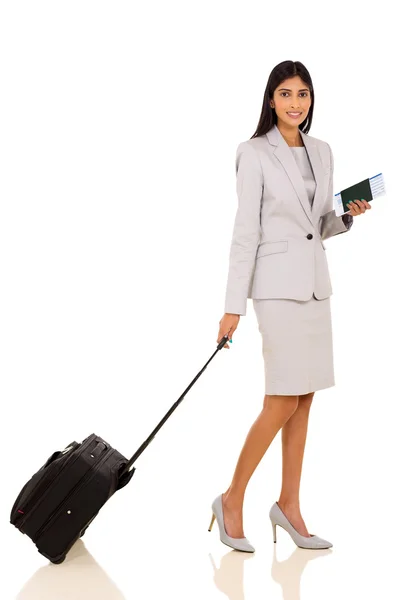 Indian businesswoman travelling — Stock Photo, Image