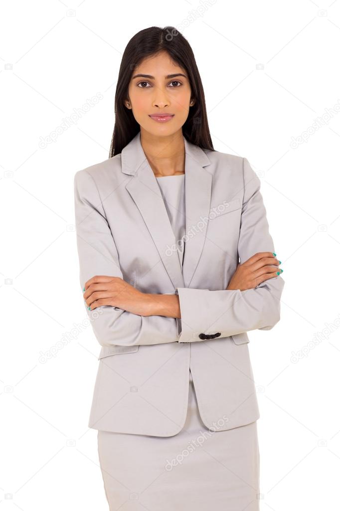 career woman with arms crossed