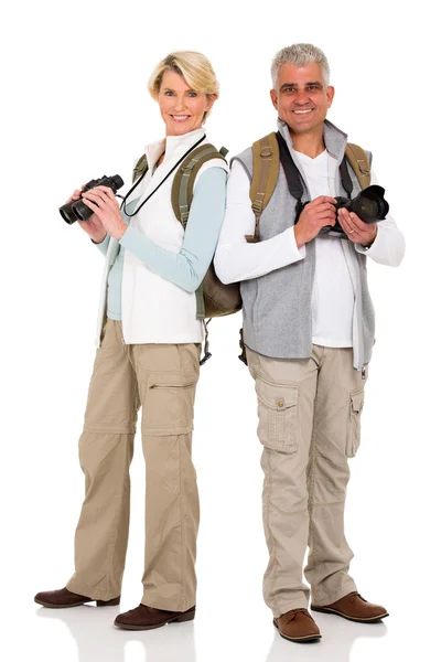 Happy middle aged tourists — Stock Photo, Image