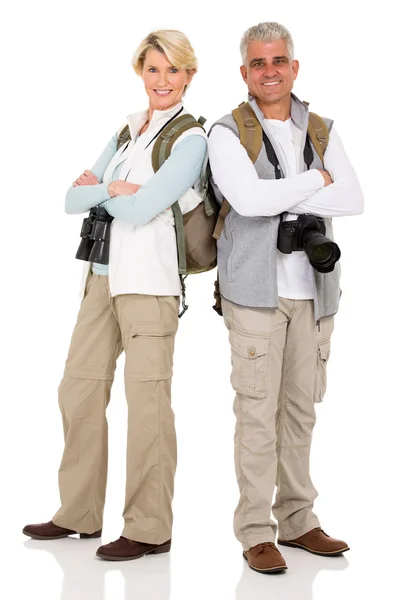 Šťastný střední věku turistů — Stock fotografie